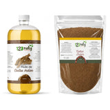 Pack 1L Huile de Costus Indien & 1kg Costus Indien en poudre | 123NATY — pack de 2 produits