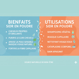 Bienfaits et utilisations de la poudre de Sidr jujubier - infographie